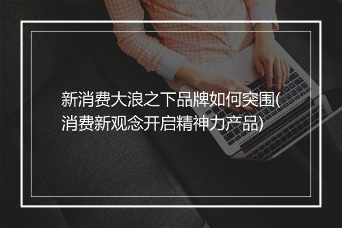新消费大浪之下品牌如何突围(消费新观念开启精神力产品)