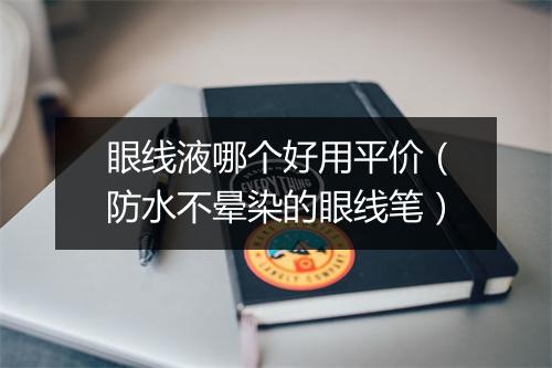 眼线液哪个好用平价（防水不晕染的眼线笔）