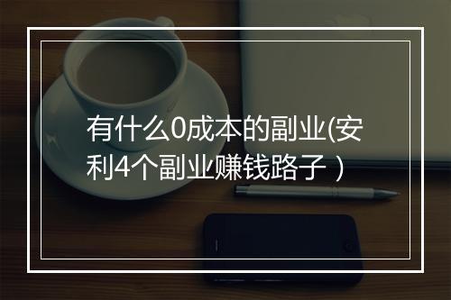有什么0成本的副业(安利4个副业赚钱路子）