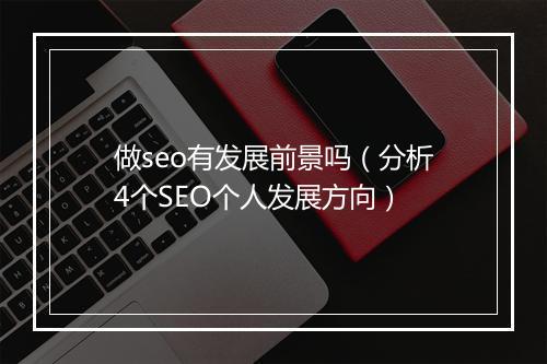 做seo有发展前景吗（分析4个SEO个人发展方向）