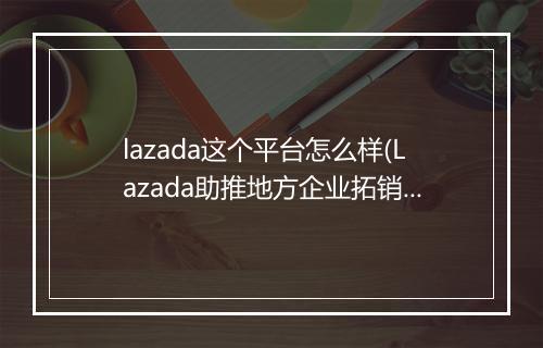lazada这个平台怎么样(Lazada助推地方企业拓销东南亚市场)