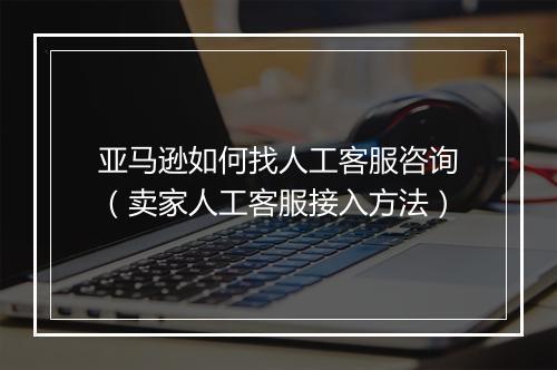 亚马逊如何找人工客服咨询（卖家人工客服接入方法）