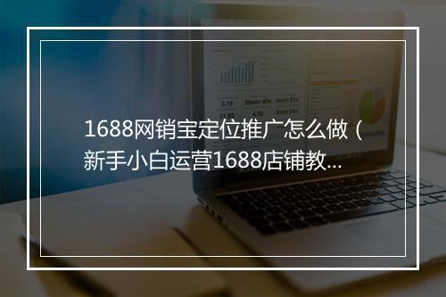1688网销宝定位推广怎么做（新手小白运营1688店铺教程）