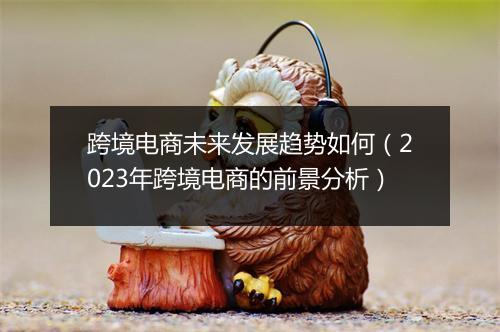 跨境电商未来发展趋势如何（2023年跨境电商的前景分析）