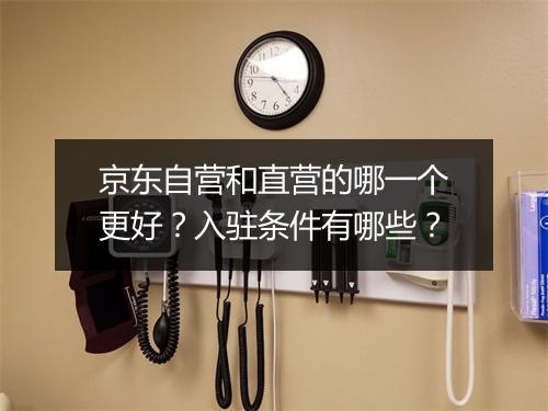 京东自营和直营的哪一个更好？入驻条件有哪些？