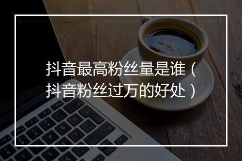 抖音最高粉丝量是谁（抖音粉丝过万的好处）