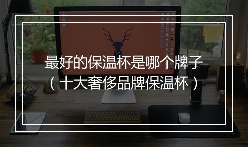 最好的保温杯是哪个牌子（十大奢侈品牌保温杯）
