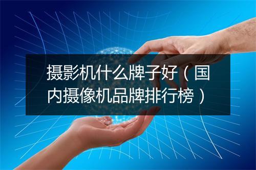 摄影机什么牌子好（国内摄像机品牌排行榜）