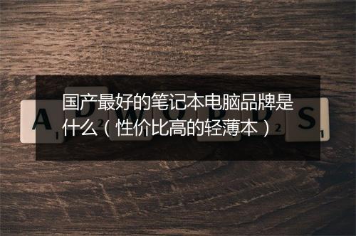 国产最好的笔记本电脑品牌是什么（性价比高的轻薄本）