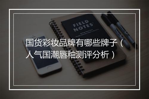国货彩妆品牌有哪些牌子（人气国潮唇釉测评分析）