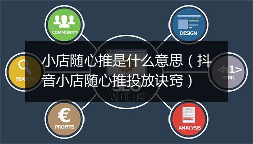 小店随心推是什么意思（抖音小店随心推投放诀窍）