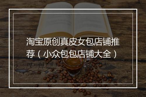 淘宝原创真皮女包店铺推荐（小众包包店铺大全）