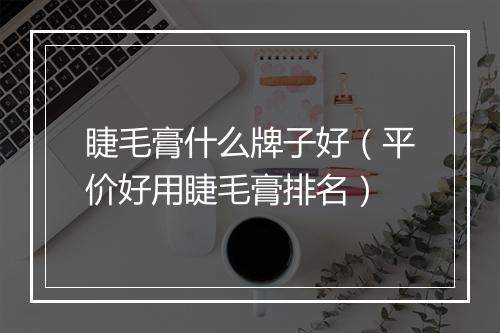 睫毛膏什么牌子好（平价好用睫毛膏排名）