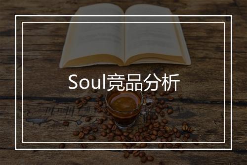 Soul竞品分析