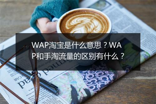 WAP淘宝是什么意思？WAP和手淘流量的区别有什么？