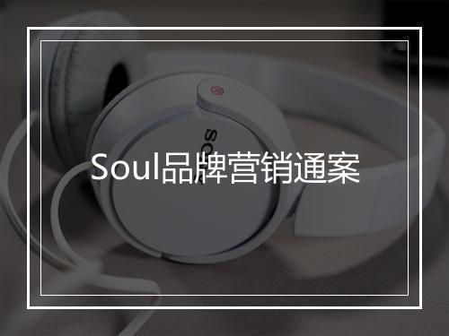 Soul品牌营销通案