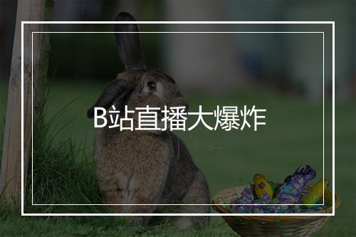 B站直播大爆炸