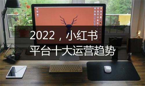 2022，小红书平台十大运营趋势