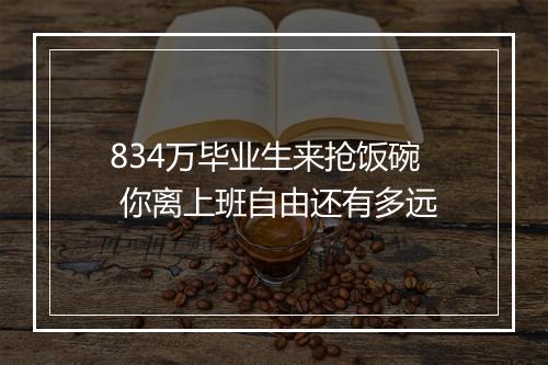 834万毕业生来抢饭碗 你离上班自由还有多远