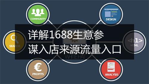 详解1688生意参谋入店来源流量入口