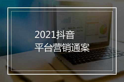 2021抖音平台营销通案