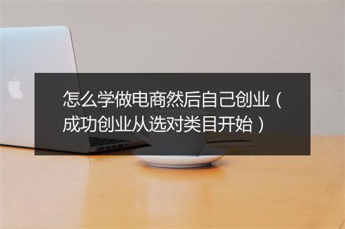 怎么学做电商然后自己创业（成功创业从选对类目开始）