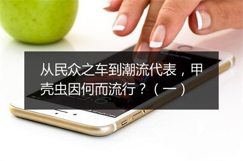 从民众之车到潮流代表，甲壳虫因何而流行？（一）