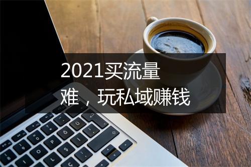 2021买流量难，玩私域赚钱