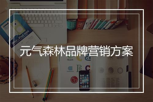 元气森林品牌营销方案