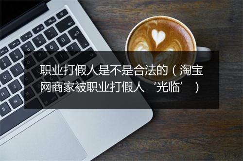 职业打假人是不是合法的（淘宝网商家被职业打假人‘光临’）