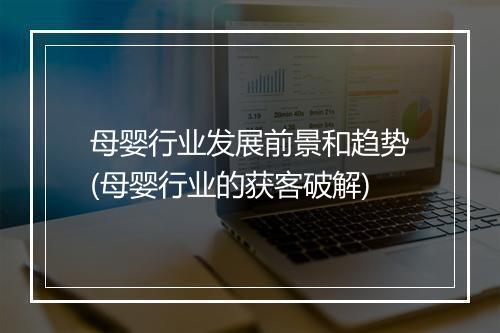 母婴行业发展前景和趋势(母婴行业的获客破解)