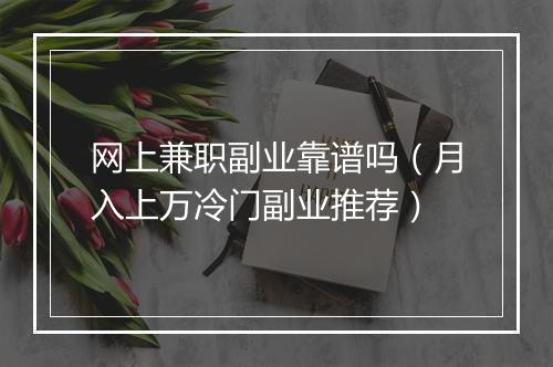 网上兼职副业靠谱吗（月入上万冷门副业推荐）