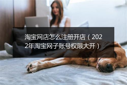 淘宝网店怎么注册开店（2022年淘宝网子账号权限大开）