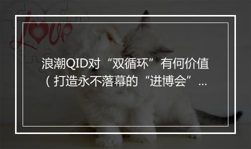 浪潮QID对“双循环”有何价值（打造永不落幕的“进博会”）