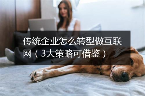 传统企业怎么转型做互联网（3大策略可借鉴）