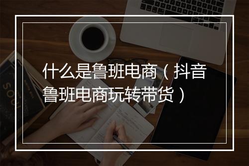 什么是鲁班电商（抖音鲁班电商玩转带货）