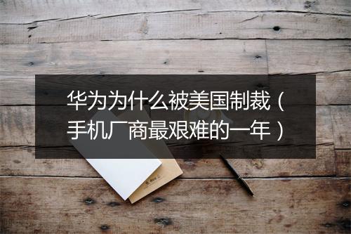 华为为什么被美国制裁（手机厂商最艰难的一年）