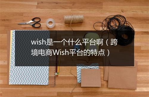 wish是一个什么平台啊（跨境电商Wish平台的特点）