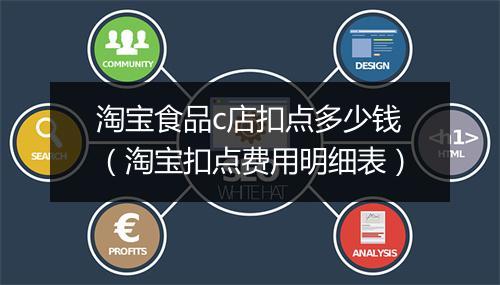 淘宝食品c店扣点多少钱（淘宝扣点费用明细表）