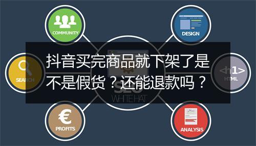 抖音买完商品就下架了是不是假货？还能退款吗？