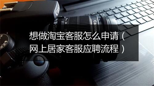想做淘宝客服怎么申请（网上居家客服应聘流程）