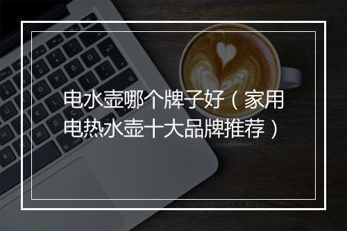 电水壶哪个牌子好（家用电热水壶十大品牌推荐）