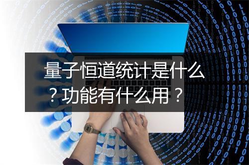 量子恒道统计是什么？功能有什么用？