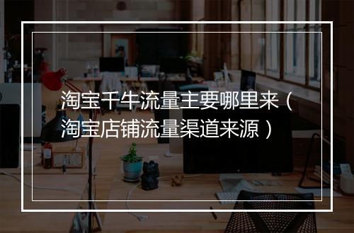淘宝千牛流量主要哪里来（淘宝店铺流量渠道来源）