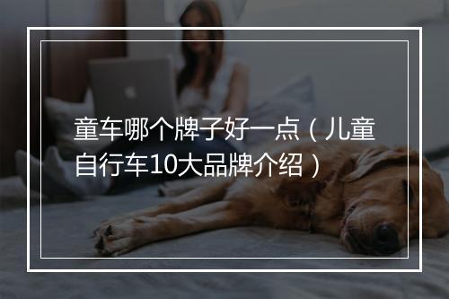 童车哪个牌子好一点（儿童自行车10大品牌介绍）