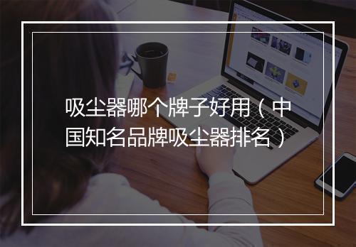 吸尘器哪个牌子好用（中国知名品牌吸尘器排名）