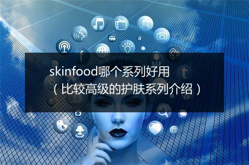 skinfood哪个系列好用（比较高级的护肤系列介绍）