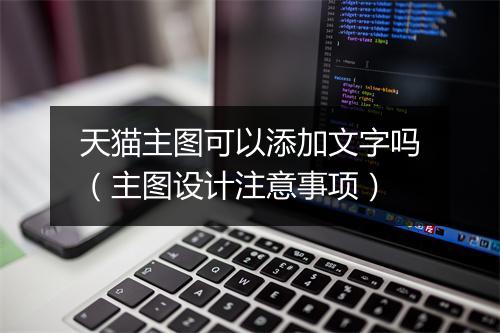 天猫主图可以添加文字吗（主图设计注意事项）