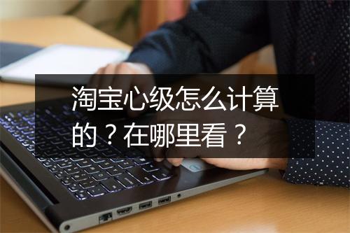淘宝心级怎么计算的？在哪里看？