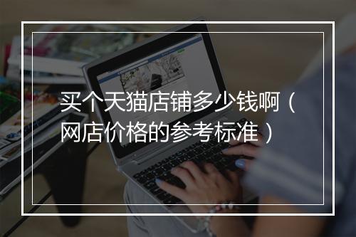 买个天猫店铺多少钱啊（网店价格的参考标准）